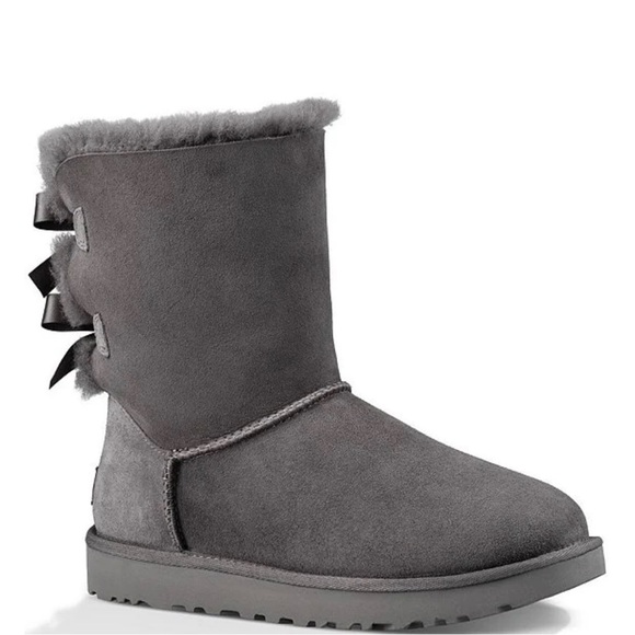 UGG Bailey Suede Bow II Water-Repellent Cold Weather Boots - Picture 2 of 14